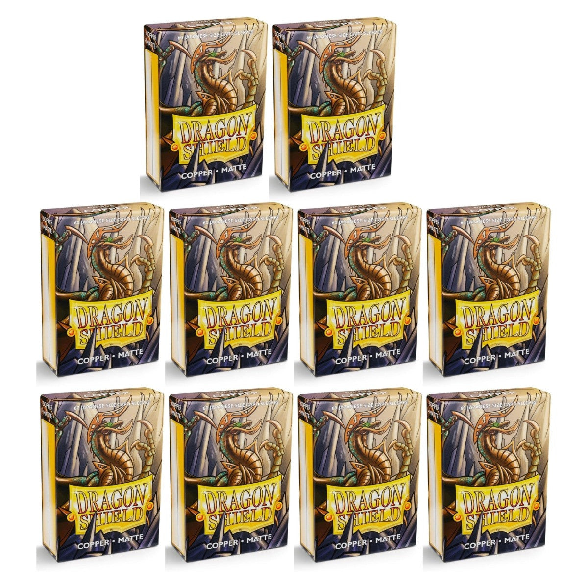 Dragon Shield Sleeves Japanese Size Matte Copper 60 Ct 10 Packs ATM11116K1