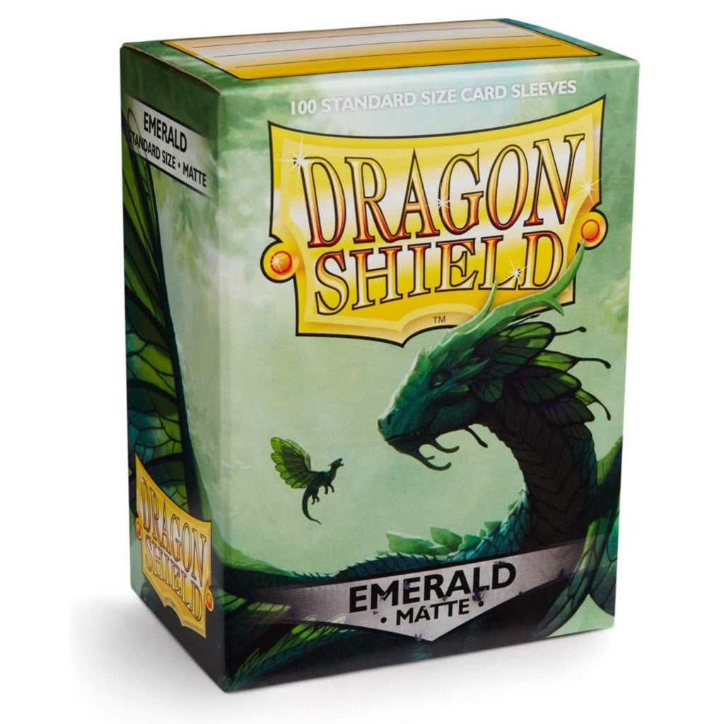 Dragon Shield Sleeves Standard Size Matte Emerald 100 Ct 10 Packs ATM11036K1