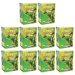 Dragon Shield Sleeves Standard Size Matte Apple Green 100 Ct 10 Packs ATM11018K1
