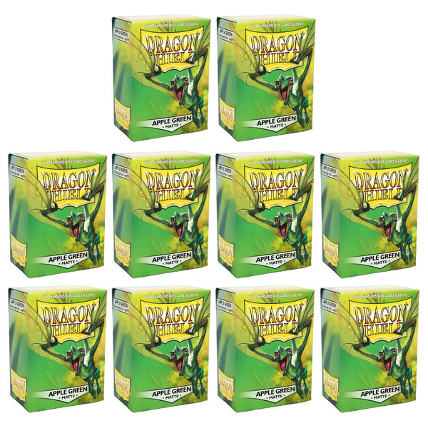 Dragon Shield Sleeves Standard Size Matte Apple Green 100 Ct 10 Packs ATM11018K1