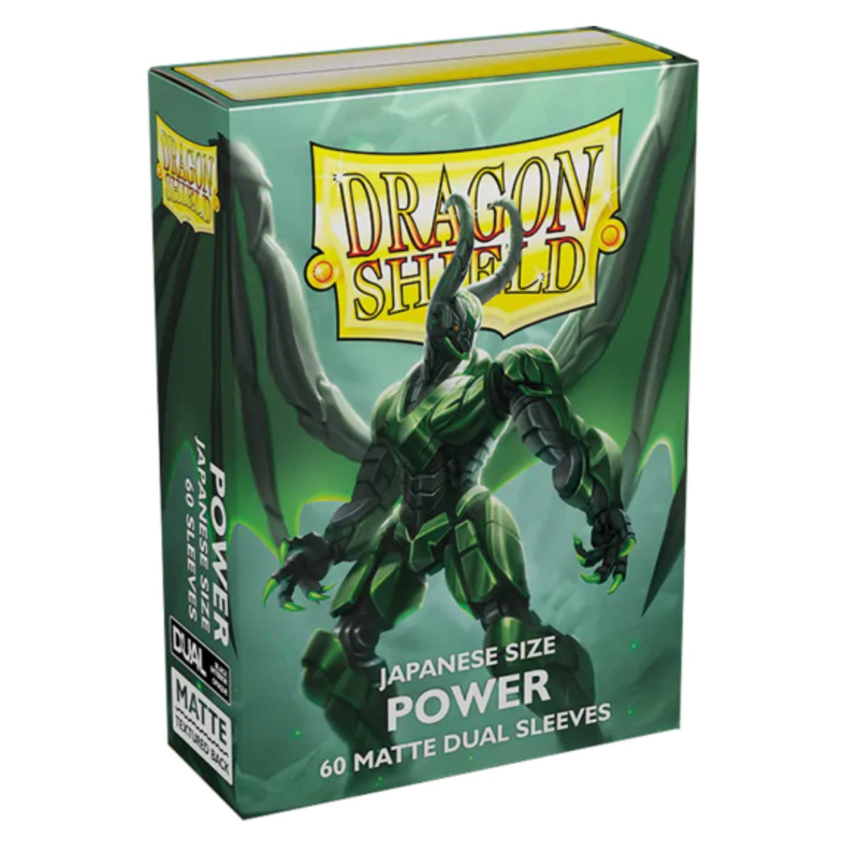 Dragon Shield Sleeves Japanese Size Dual Matte Metallic Green Power 60Ct ATMDSH15163