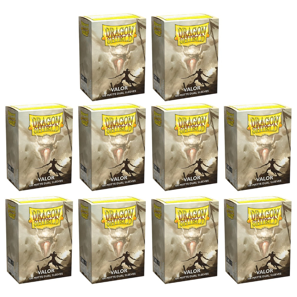 Dragon Shield Sleeves Standard Size Dual Matte Valor 100 Ct 10 Packs ATM15059K1