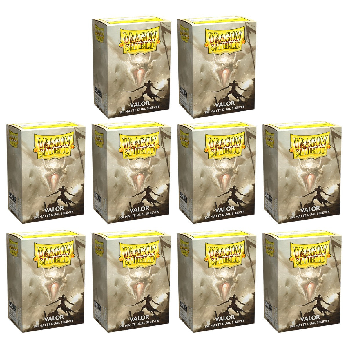 Dragon Shield Sleeves Standard Size Dual Matte Valor 100 Ct 10 Packs ATM15059K1