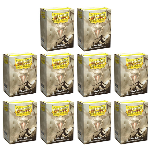 Dragon Shield Sleeves Standard Size Dual Matte Valor 100 Ct 10 Packs ATM15059K1