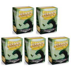 Dragon Shield Sleeves Standard Size Matte Emerald 100 Ct 5 Packs ATM11036K2