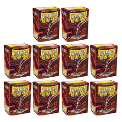 Dragon Shield Sleeves Standard Size Matte Crimson 100 Ct 10 Packs ATM11021K1