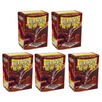 Dragon Shield Sleeves Standard Size Matte Crimson 100 Ct 5 Packs ATM11021K2