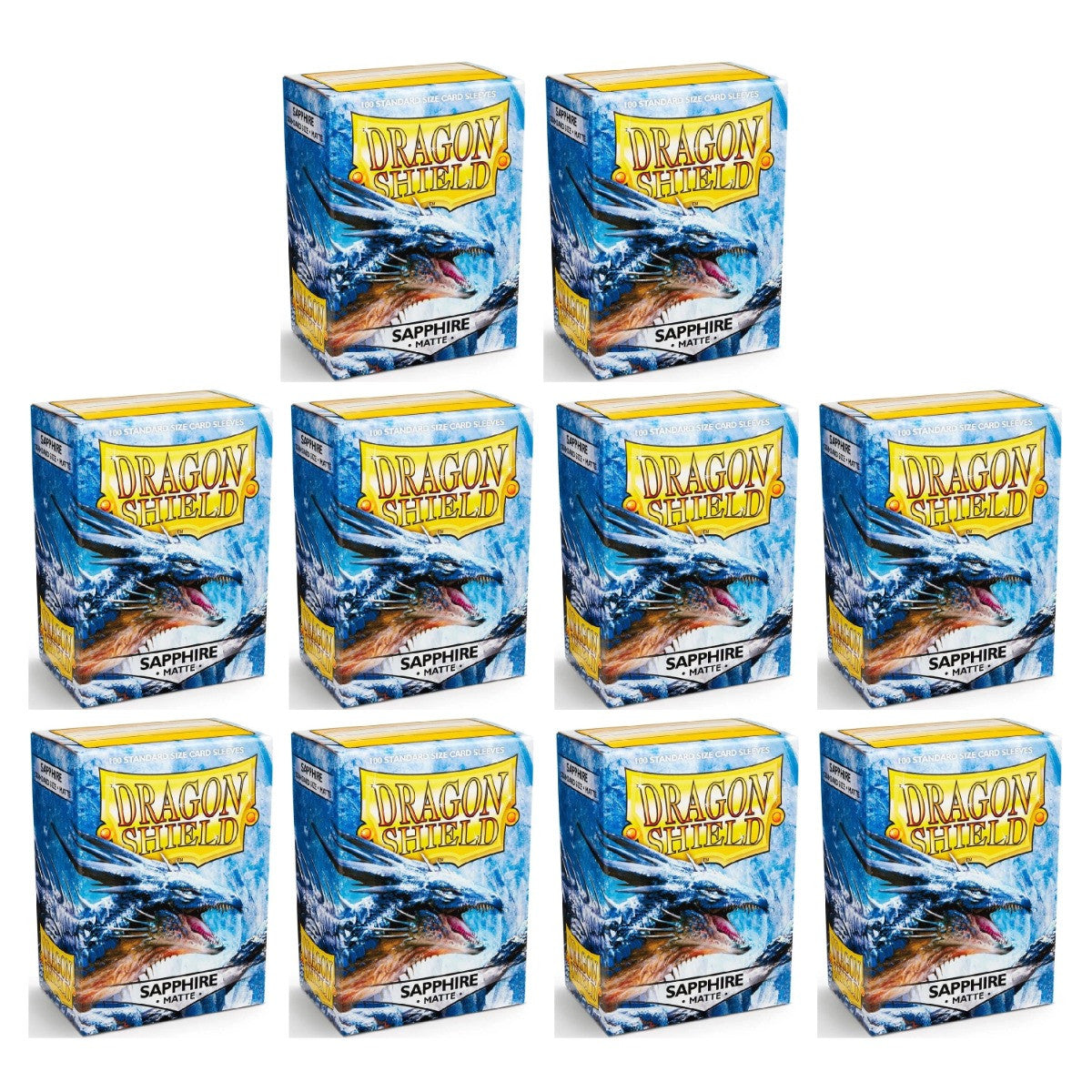 Dragon Shield Sleeves Standard Matte Sapphire 100 Ct 10 Packs ATM11028K1