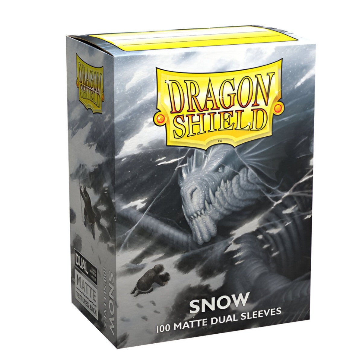 Dragon Shield Sleeves Standard Size Dual Matte Snow Nirin 100 Ct 2 Packs ATM15005K2