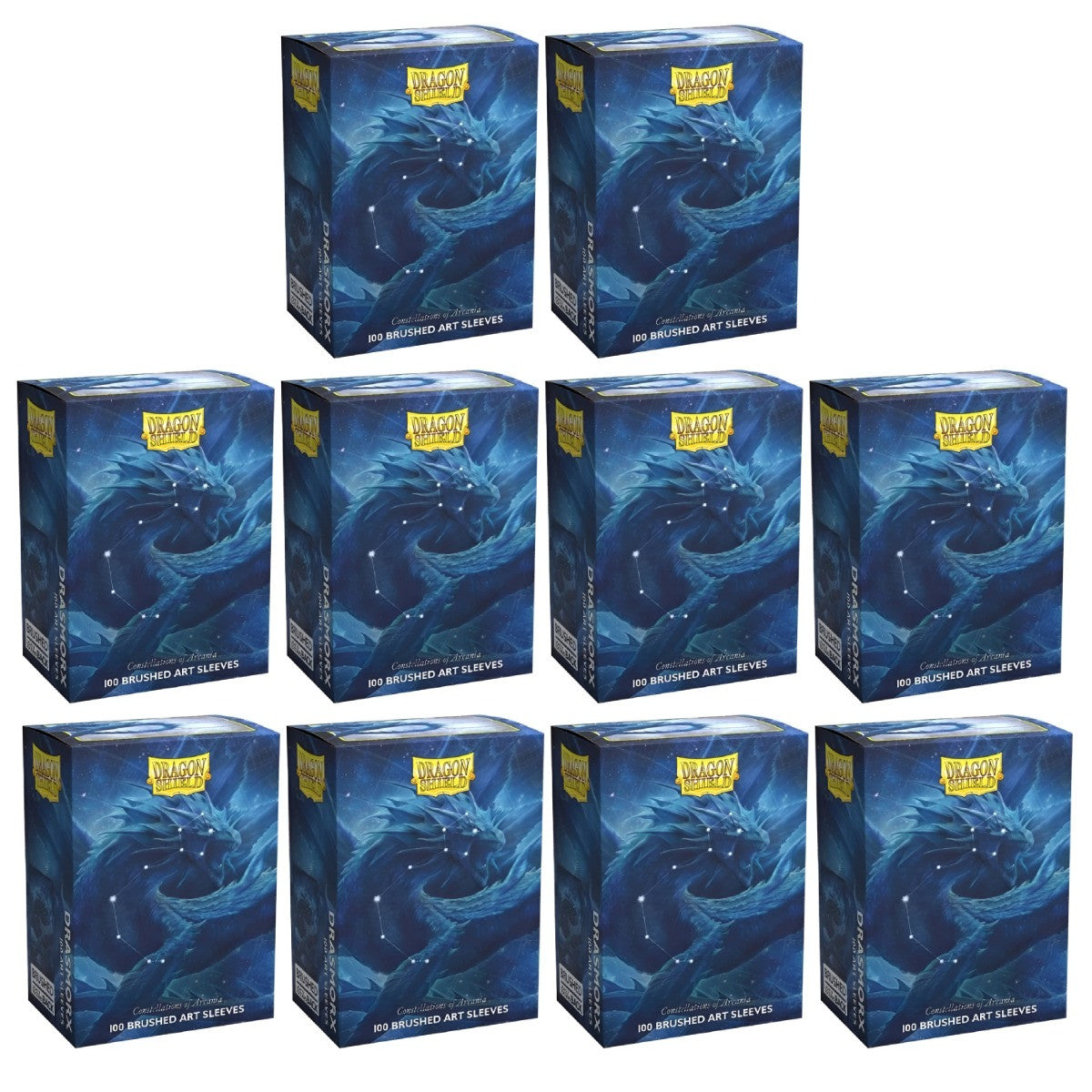 Dragon Shield Sleeves Standard Brushed Constellations Drasmorx Art Limited Edition 100 Ct 10 Packs ATMDSH12090K1
