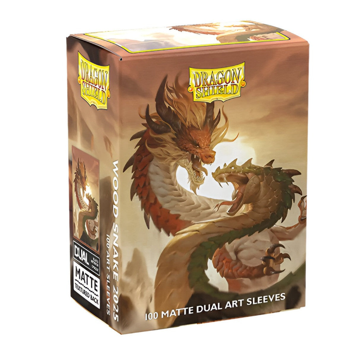 Dragon Shield Sleeves Standard Size Dual Matte Wood Snake 100 Ct ATM12126