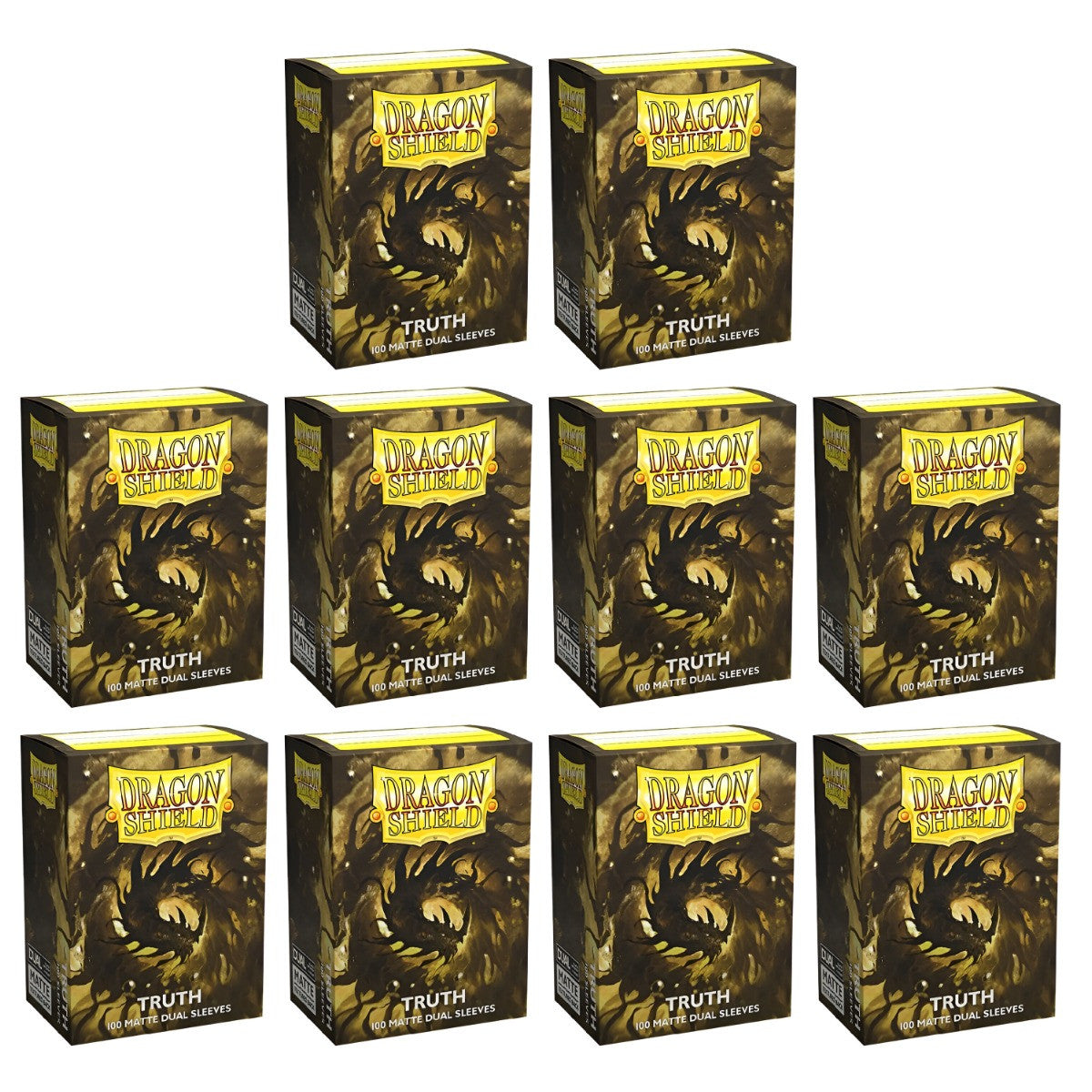Dragon Shield Sleeves Standard Dual Matte Truth 100 Ct 10 Packs ATMDSH15060K2