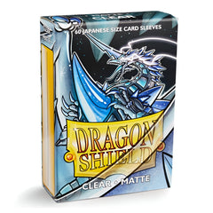 Dragon Shield Sleeves Japanese Size Matte Clear 60 Ct ATM11101