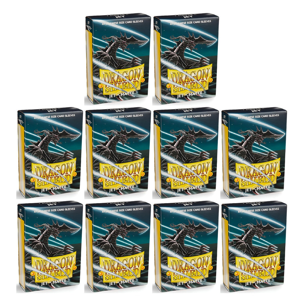 Dragon Shield Sleeves Japanese Size Matte Jet 60 Ct 10 Packs ATM11124K1