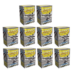 Dragon Shield Sleeves Standard Size Card Classic Silver 100 Ct 10 Packs ATM10008K1