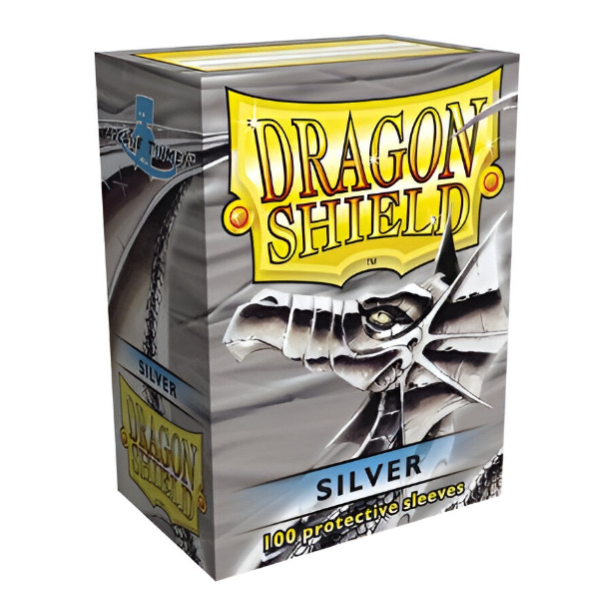 Dragon Shield Sleeves Standard Size Size Card Classic Silver 100 Ct ATM10008