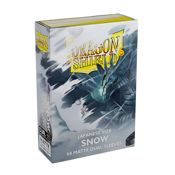 Dragon Shield Deck Protector Japanese Dual Matte Snow 60ct AT-M15105