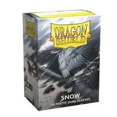 Dragon Shield Sleeves Standard Size Dual Matte Snow Nirin 100 Ct ATM15005