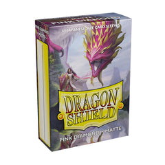 Dragon Shield Deck Protector Art Card Sleeves Japanese Size Matte Pink Diamond 60ct AT-M11139