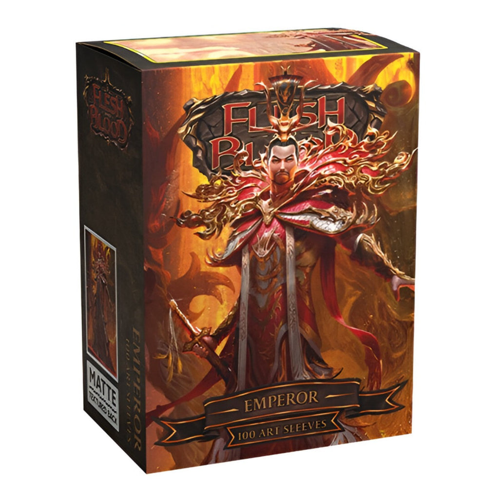 Dragon Shield Sleeves Standard Size Matte Flesh & Blood Emperor of Volcor Art Limited Edition 100 Ct ATM16070