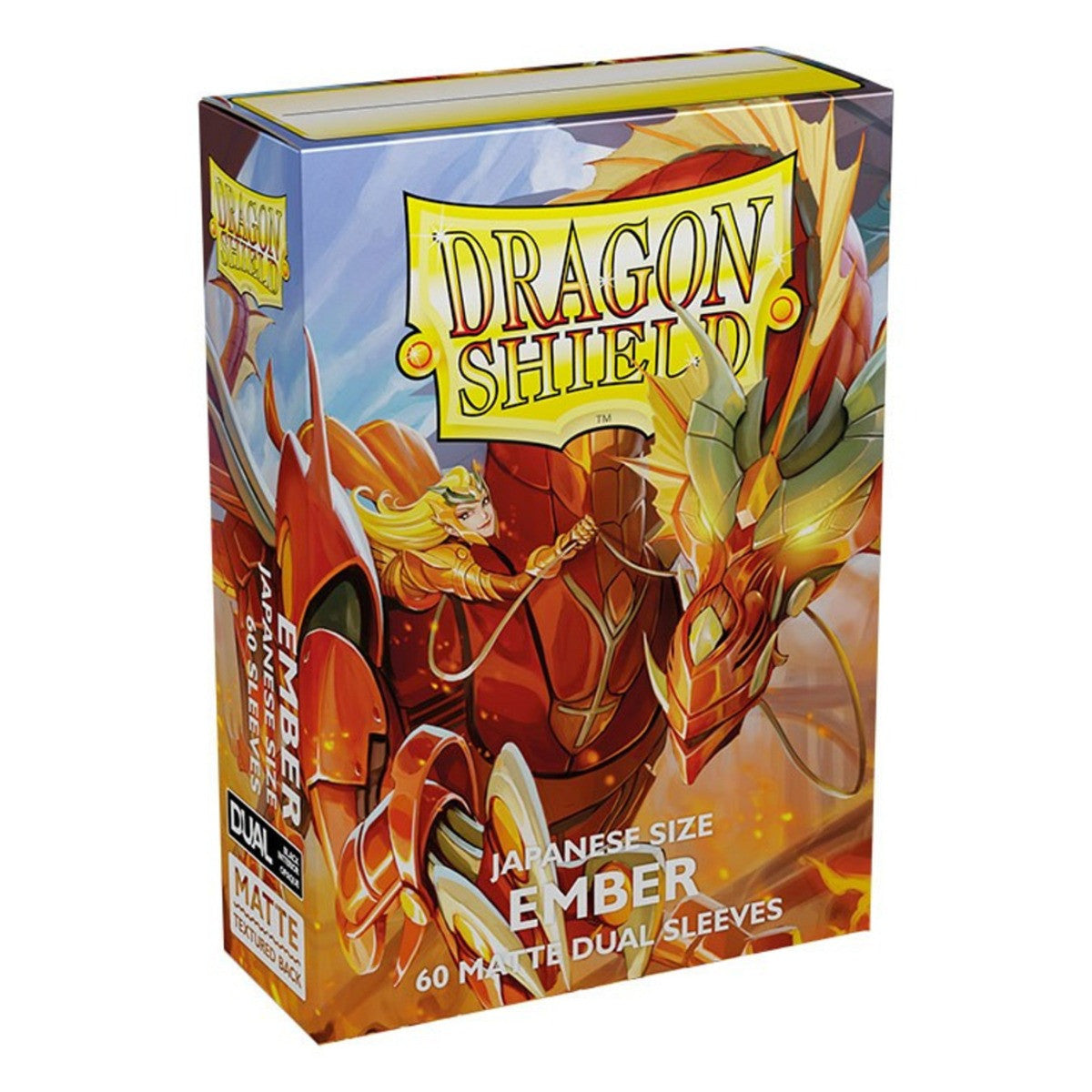 Dragon Shield Sleeves Japanese Size Dual Matte Ember Alaria Warrior Princess 60 Ct ATM15154