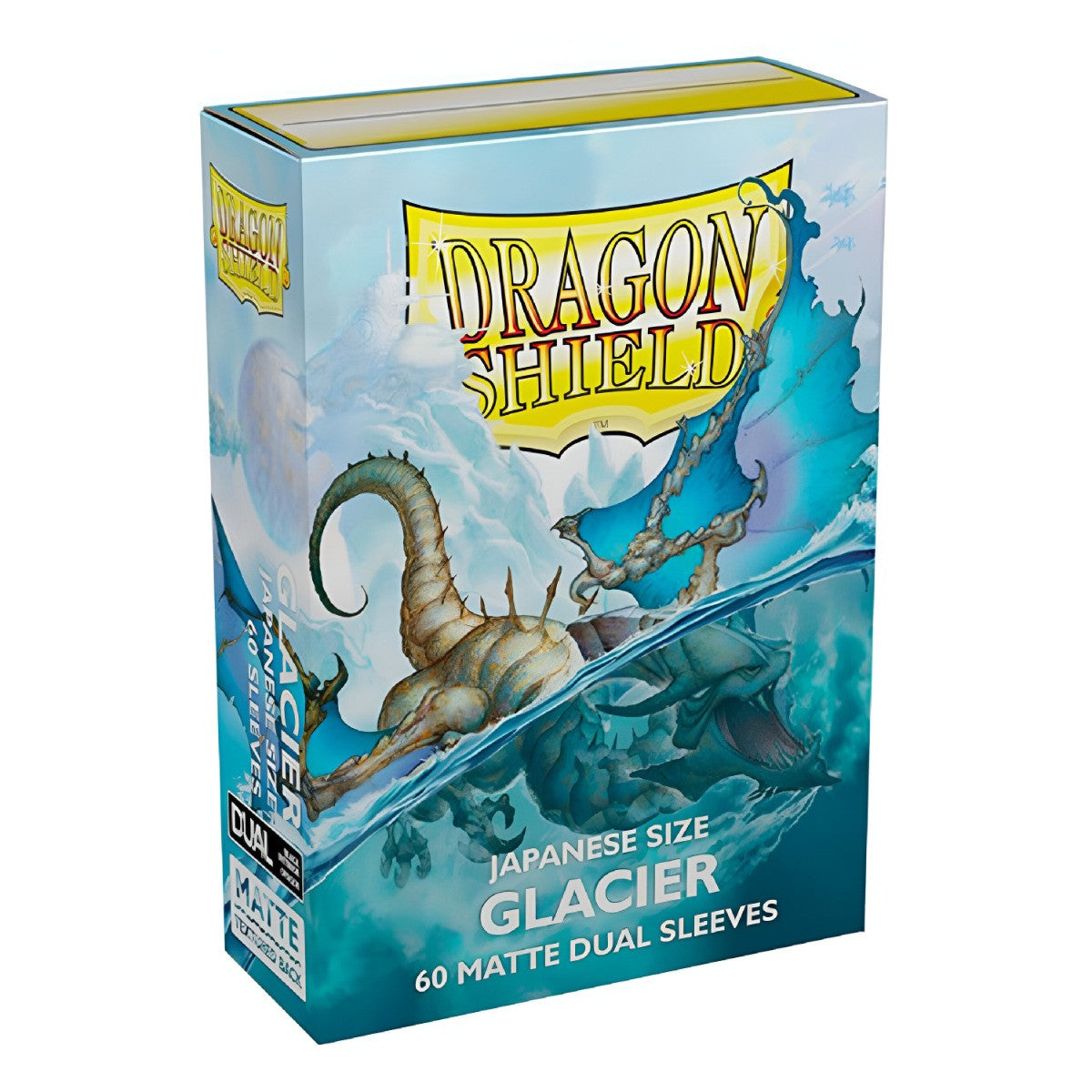 Dragon Shield Glacier Japanese Size Dual Matte Finish Light Blue Color Card Sleeves 60ct AT-15131