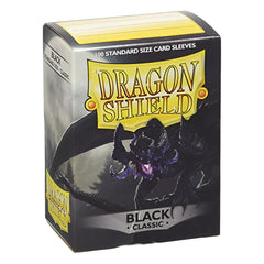 Dragon Shield Sleeves Standard Size Classic Black 100 Ct ATM10002