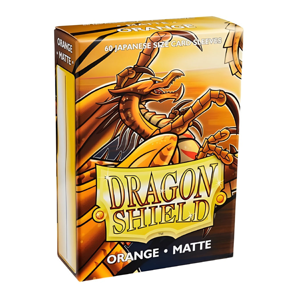 Dragon Shield Japanese Size Matte Finish Orange Color Card Sleeves 60ct AT-M11113