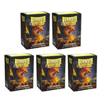 Dragon Shield Sleeves Standard Size Dual Matte Lightning Ailia 100 Ct 5 Packs ATMDSH15047K2