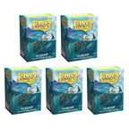 Dragon Shield Sleeves Standard Size Dual Matte Glacier Miniom 100 Ct 5 Packs AT-15031K2
