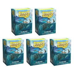 Dragon Shield Sleeves Standard Size Dual Matte Glacier Miniom 100 Ct 5 Packs AT-15031K2