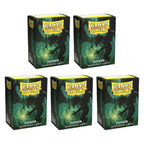 Dragon Shield Sleeves Standard Size Dual Matte Green/Power 100 Ct 5 Packs ATMDSH15063K2