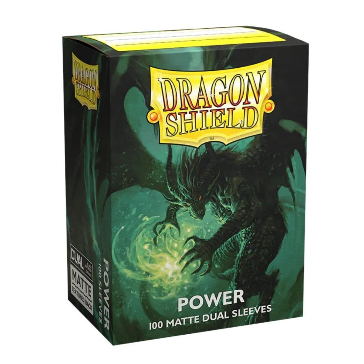 Dragon Shield Sleeves Standard Size Dual Matte Green/Power 100 Ct 10 Packs ATMDSH15063K1