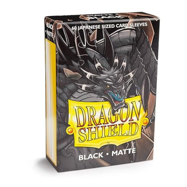 Dragon Shield Sleeves Japanese Size Matte Finish Black 60 Ct atm11102