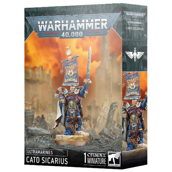Games Workshop Warhammer 40K Ultra Marines Cato Sicarius Plastic Box 55-73