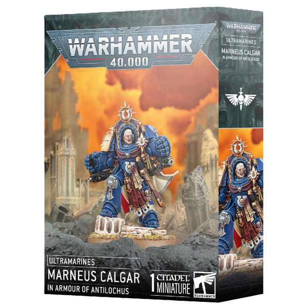 Games Workshop Warhammer 40K Ultra Marines Marneus Calgar In Armour Of Antilochus Plastic Box 55-74