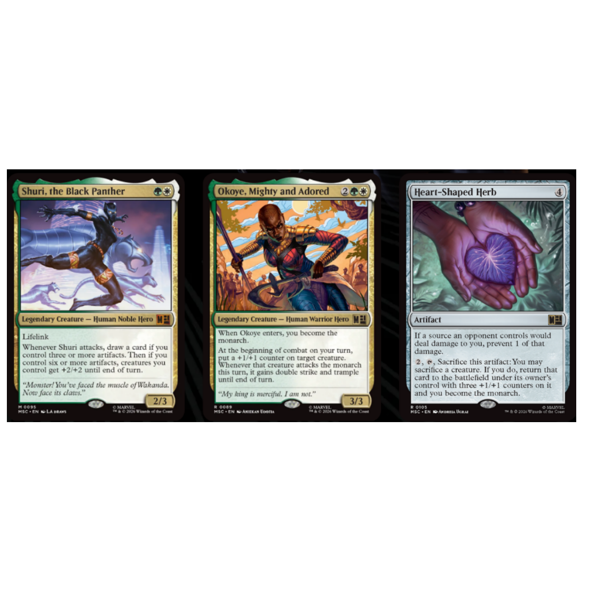 Magic The Gathering Universes Beyond Marvel Super Heroes Wakanda Forever Commander Deck