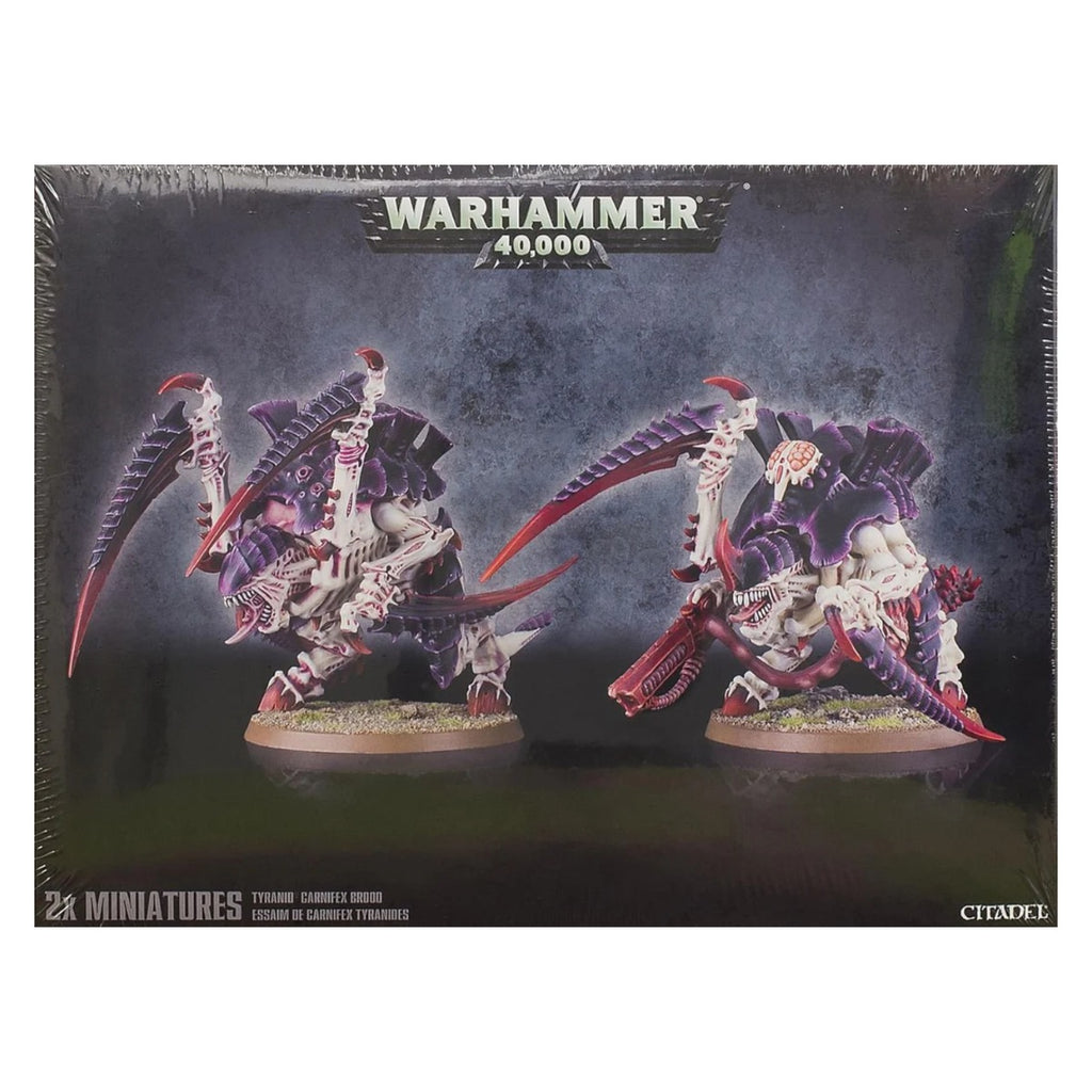 Games Workshop Warhammer 40K Carnifex Brood can be used as Old One Eyeâ€™s Brood, Thornback Brood and Screamer-Killer Brood Web Exclusive