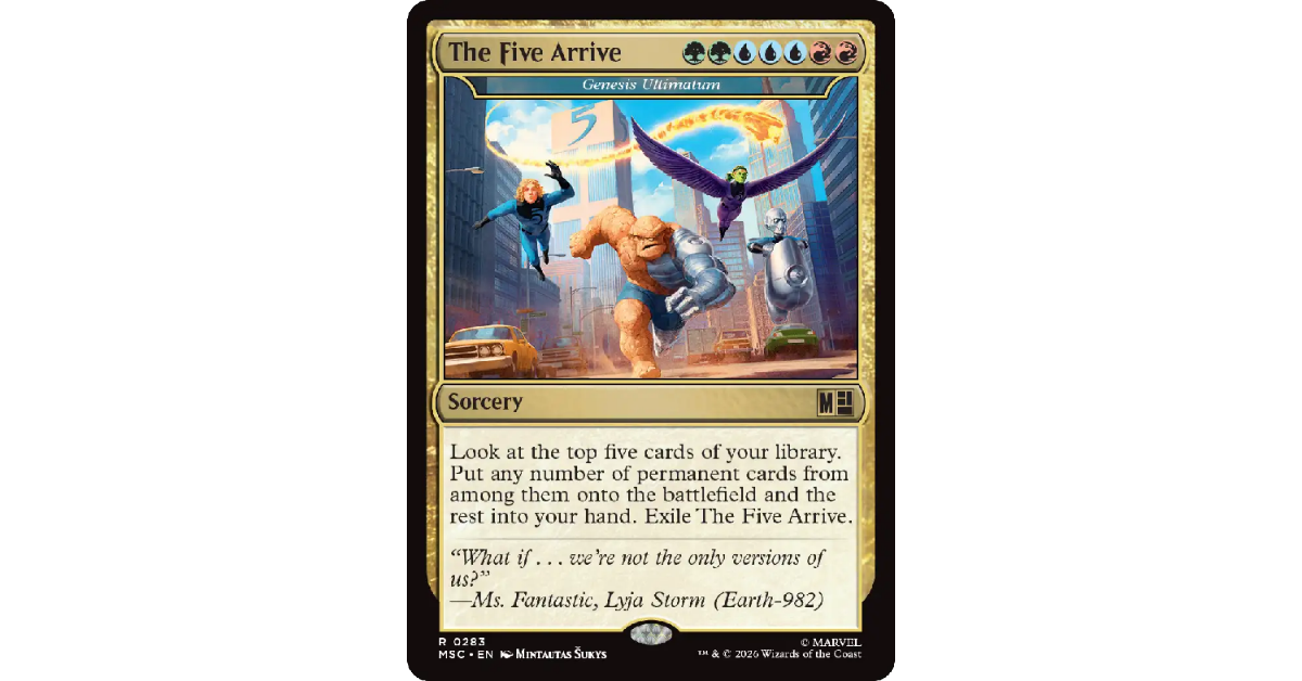 Magic The Gathering Universes Beyond Marvel Super Heroes The Fantastic Four Commander Deck