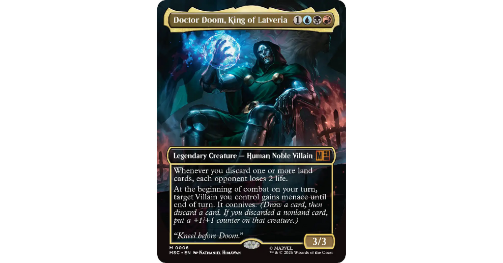 Magic The Gathering Universes Beyond Marvel Super Heroes Doom Prevails Commander Deck
