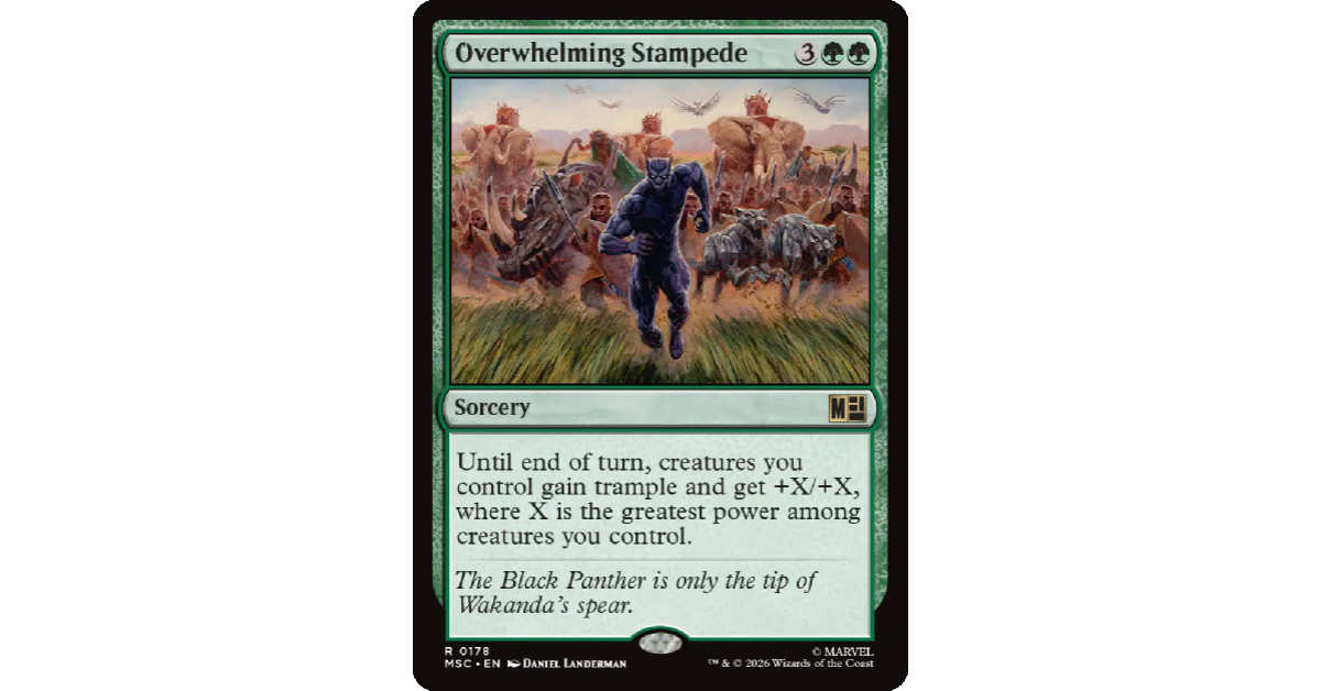 Magic The Gathering Universes Beyond Marvel Super Heroes Wakanda Forever Commander Deck