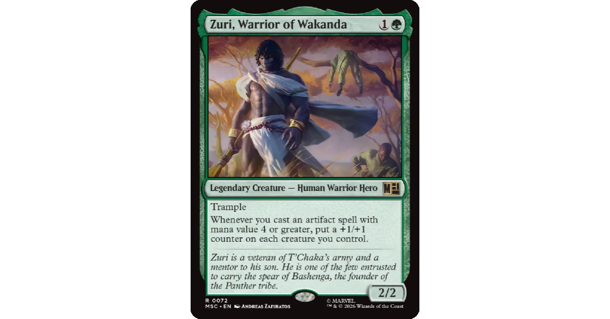 Magic The Gathering Universes Beyond Marvel Super Heroes Wakanda Forever Commander Deck