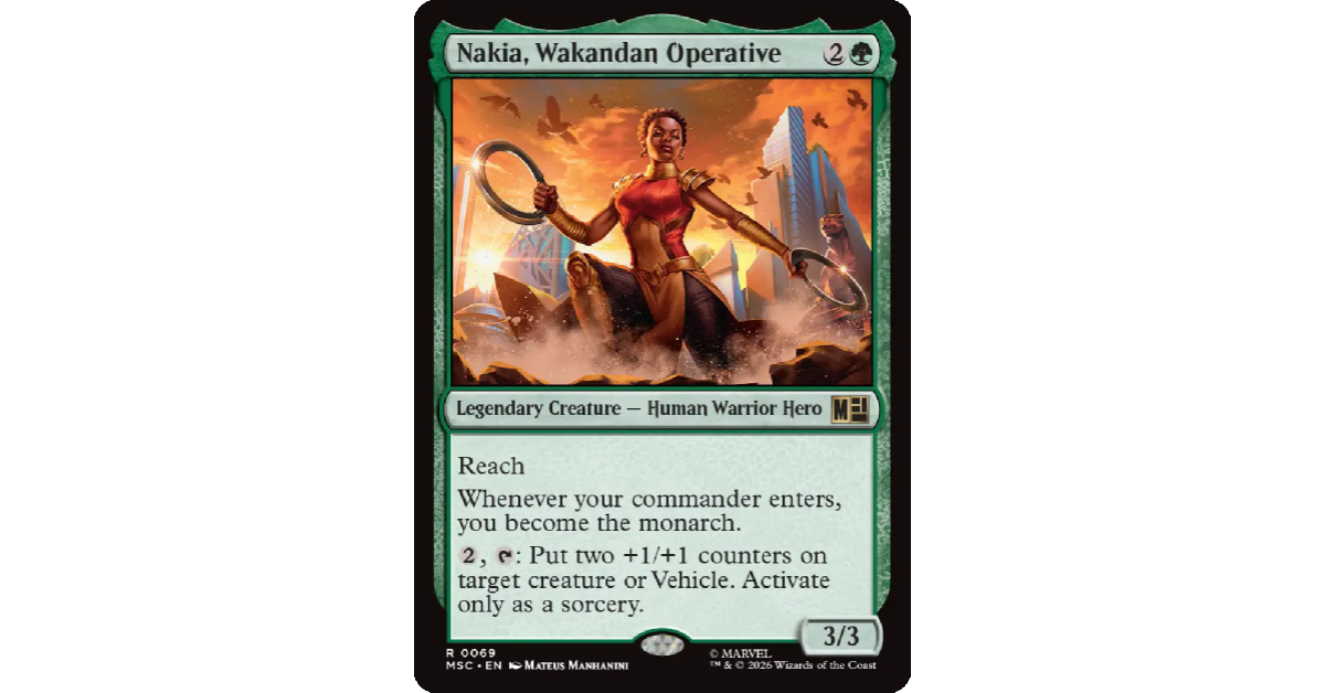 Magic The Gathering Universes Beyond Marvel Super Heroes Wakanda Forever Commander Deck