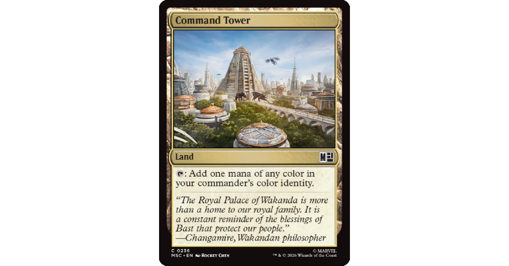 Magic The Gathering Universes Beyond Marvel Super Heroes Wakanda Forever Commander Deck