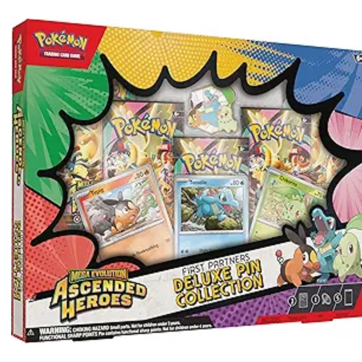 Pokemon TCG Mega Evolution Ascended Heroes First Partners Deluxe Pin Single pack PKU10301-1P