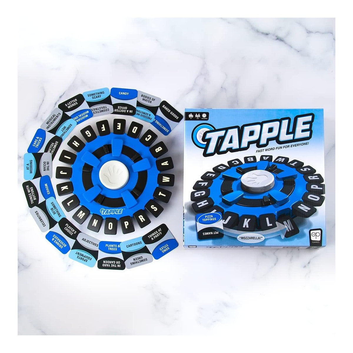 The OP Games Original Tapple Board Game Fast Word Challenge for Family and Party Fun USA-TL097-000