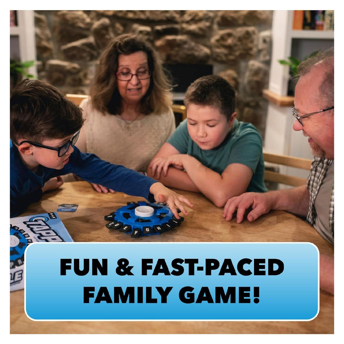 The OP Games Original Tapple Board Game Fast Word Challenge for Family and Party Fun USA-TL097-000