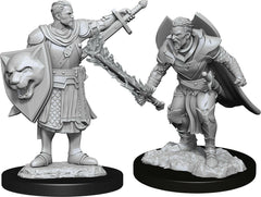 Paizo Dungeons and Dragons Human PaladinPathfinder Deep Cuts Unpainted s W14 Human Champion Male Miniature D&D WZK90263
