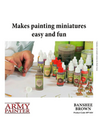 The Army Painter Warpaints Banshee Brown Non Toxic Acrylic Paints 18ml WP1404
