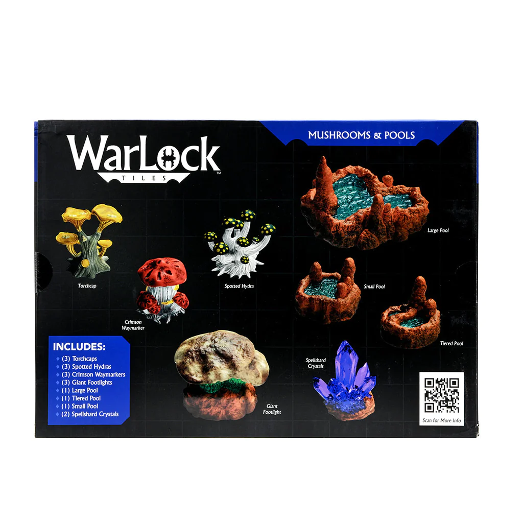 WizKids Dungeons & Dragons Warlock Tiles Accessory Mushrooms & Pools WZK-16535